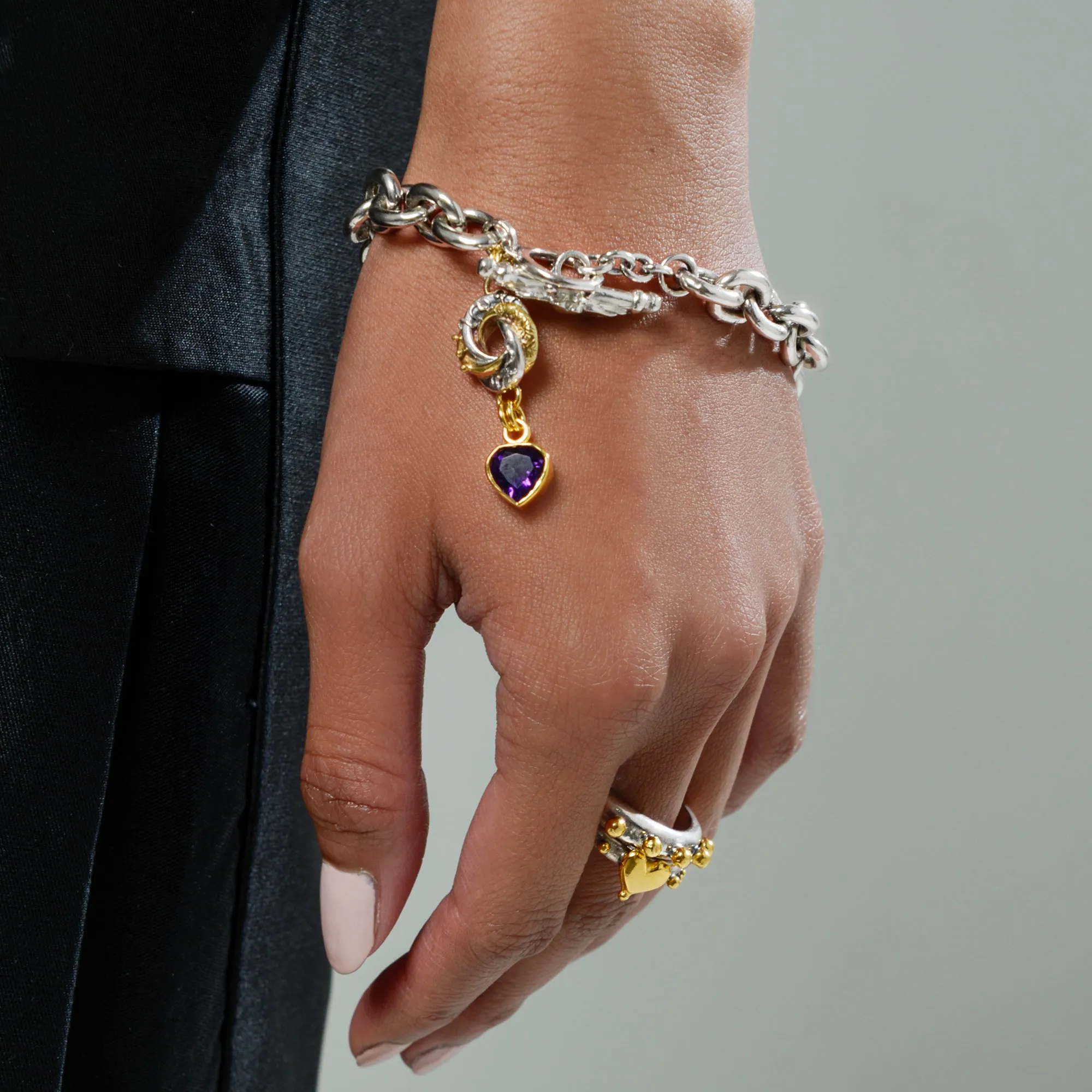 Chunky Oval Algerian Loveknot Bracelet