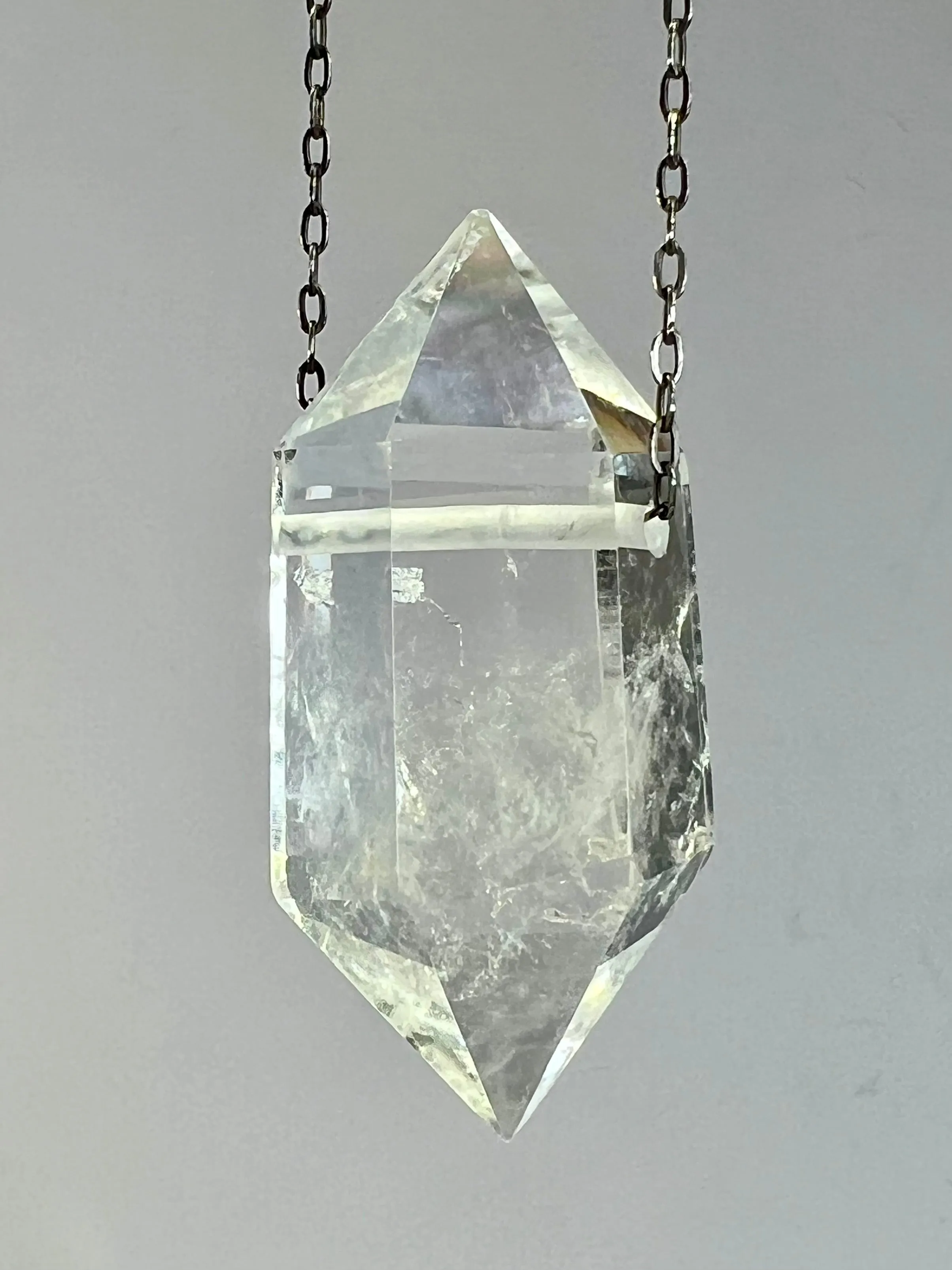 Clear Quartz Crystal Necklace