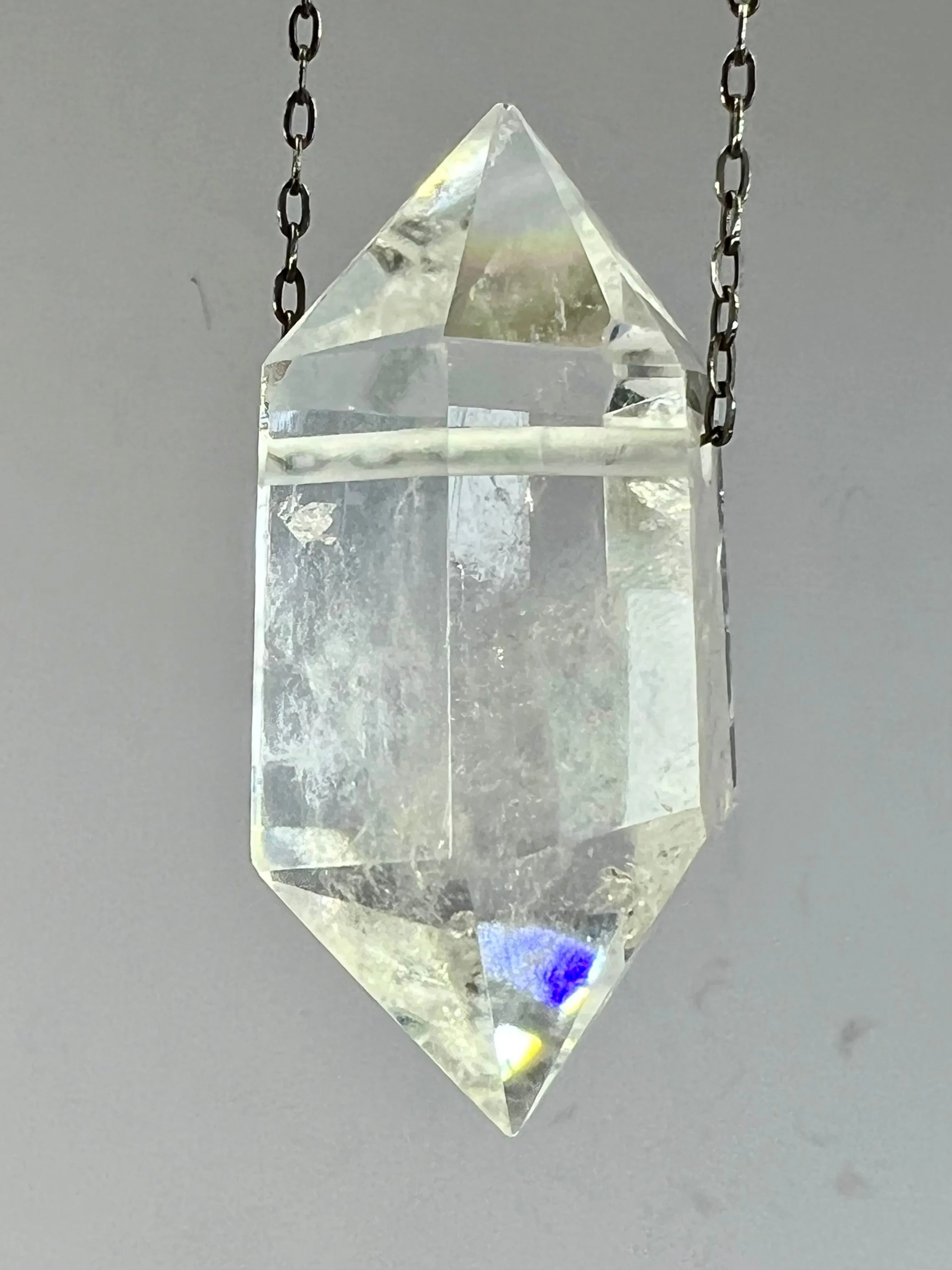 Clear Quartz Crystal Necklace