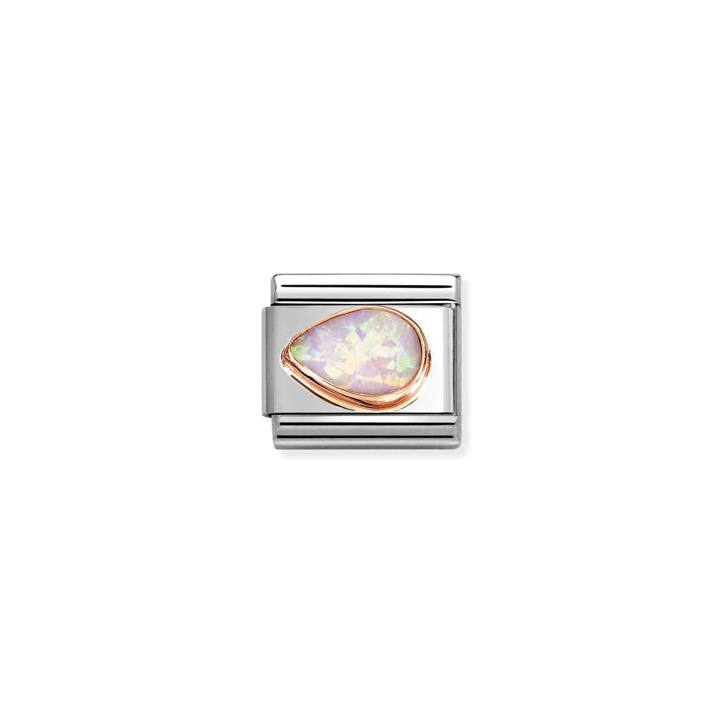 Composable Classic Pink Opal Drop, Left - Rose Gold - 430513/38