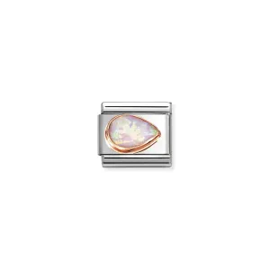 Composable Classic Pink Opal Drop, Right - Rose Gold - 430514/38