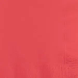 Coral Paper Cocktail Napkins 50pk