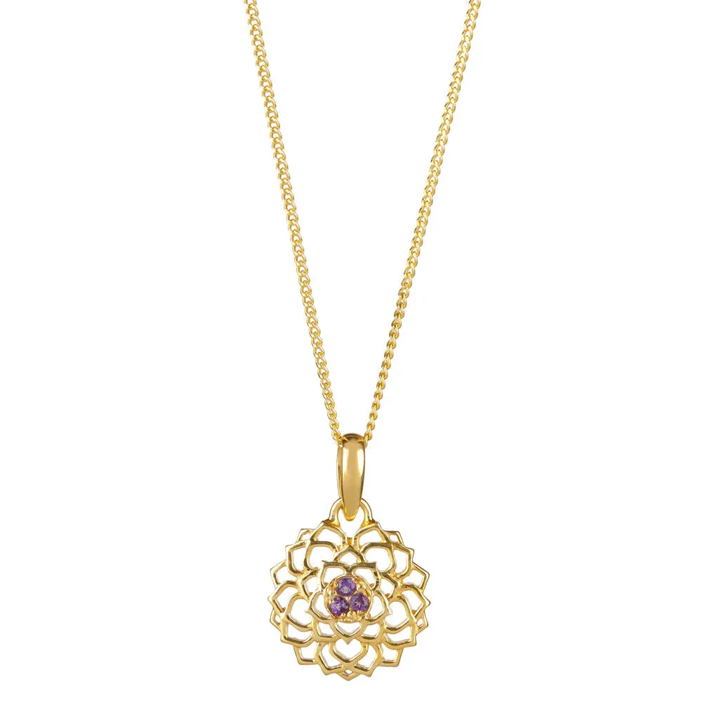 Crown Chakra Pendant - Gold