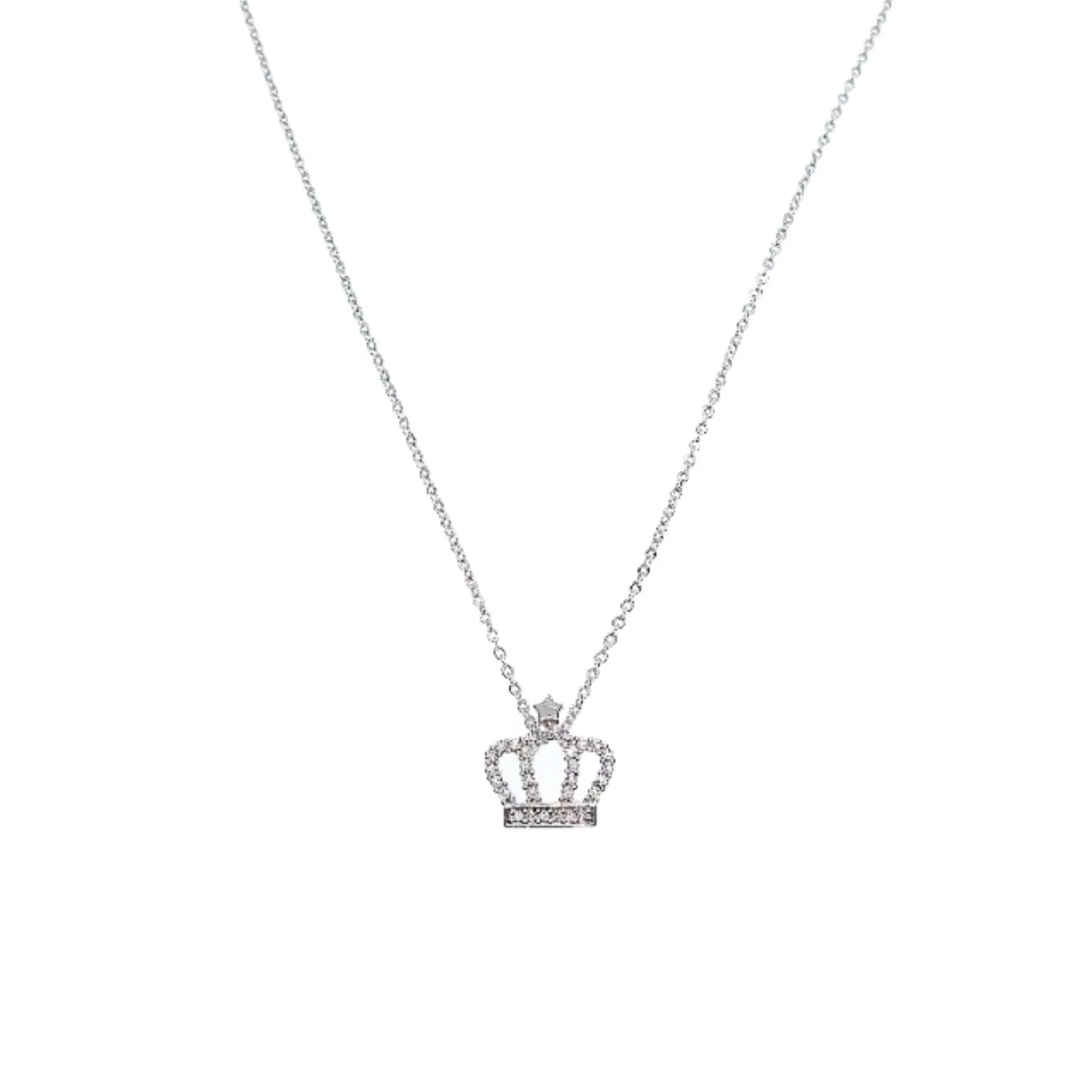 Crown Cubic Zirconia Necklace