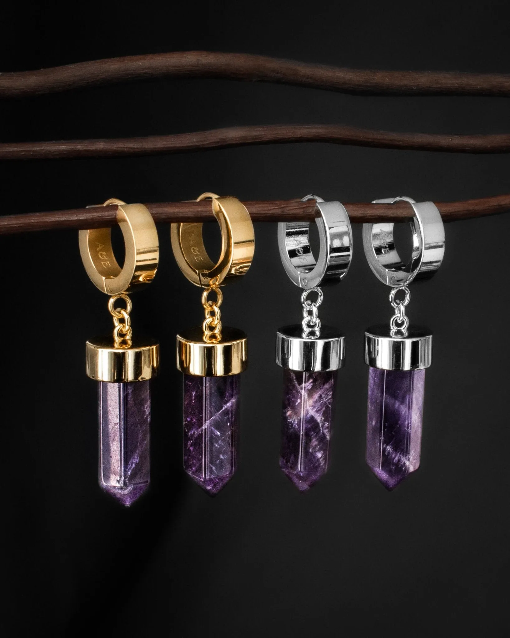 Crystal Bullet Earrings