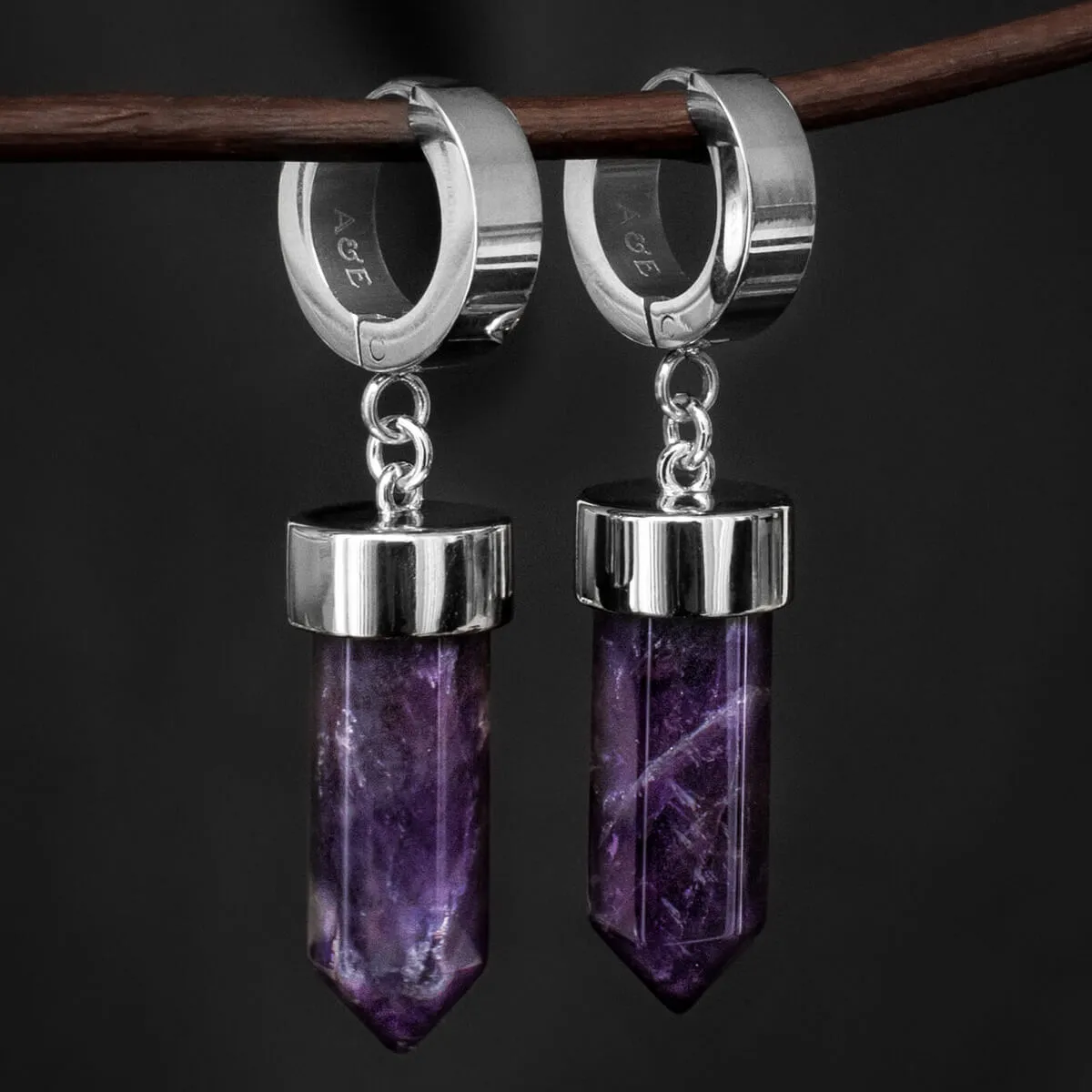 Crystal Bullet Earrings