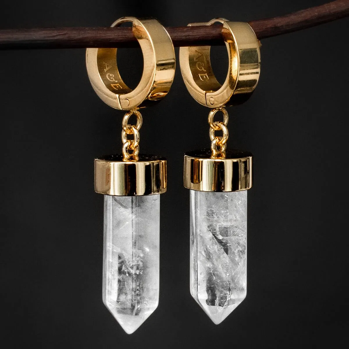 Crystal Bullet Earrings