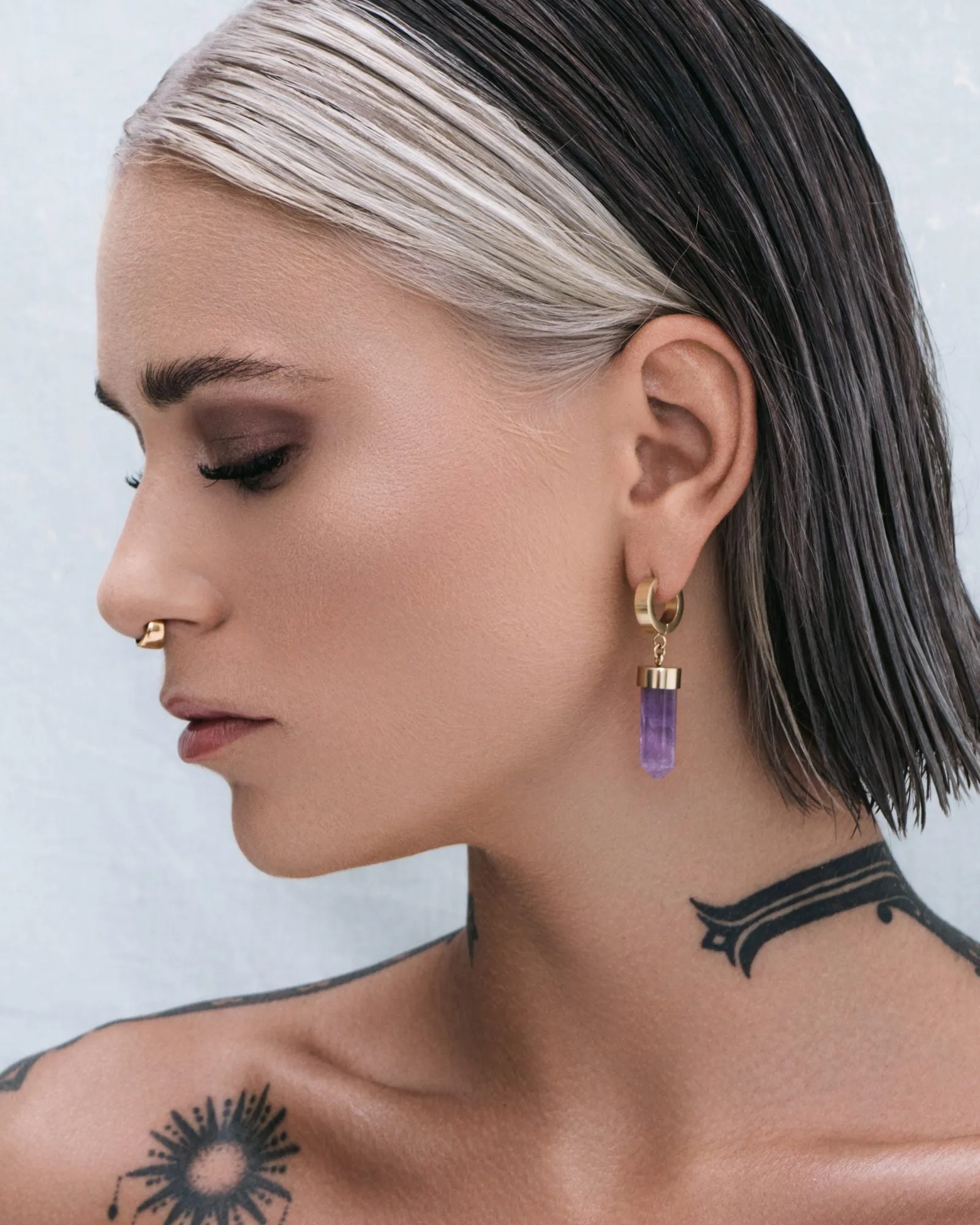 Crystal Bullet Earrings