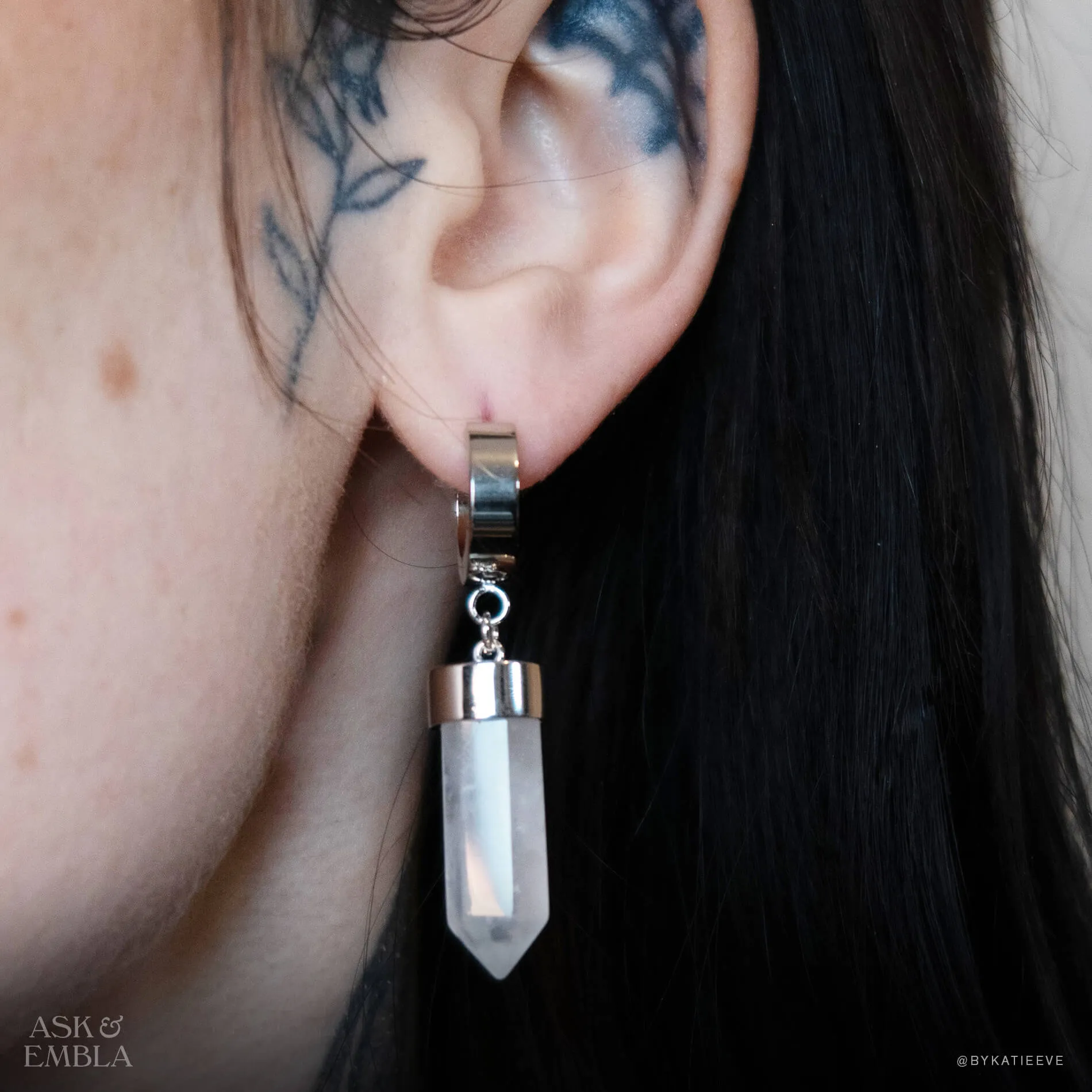 Crystal Bullet Earrings