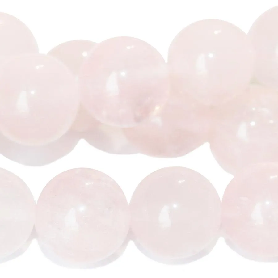 Dakota Stones Rose Quartz 12mm Round Bead Strand