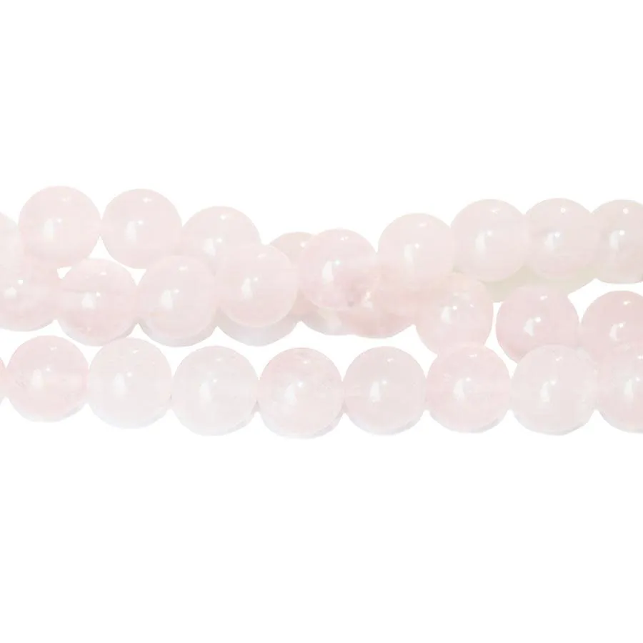 Dakota Stones Rose Quartz 12mm Round Bead Strand