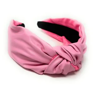 Della Light Pink Vegan Knot Headband