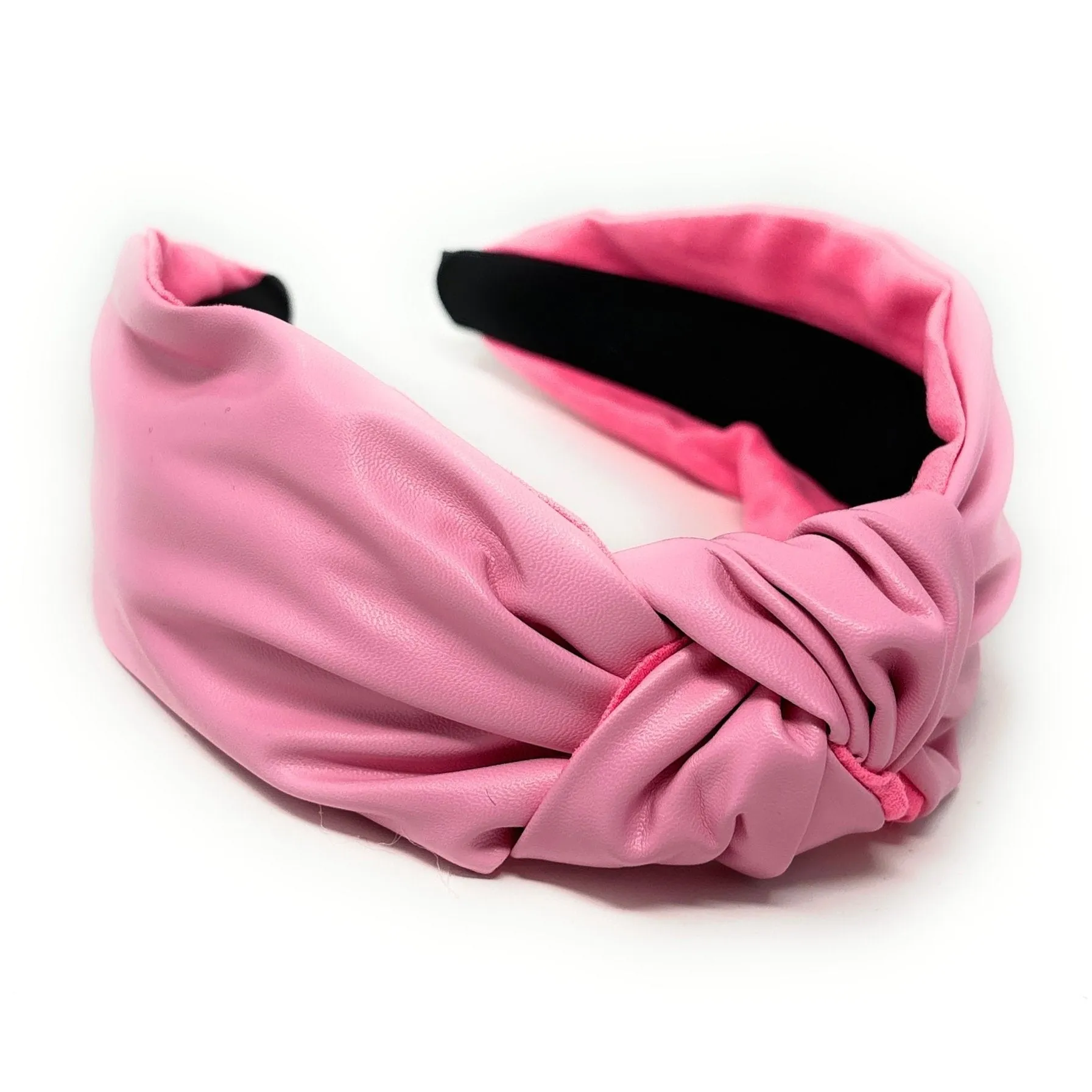 Della Light Pink Vegan Knot Headband