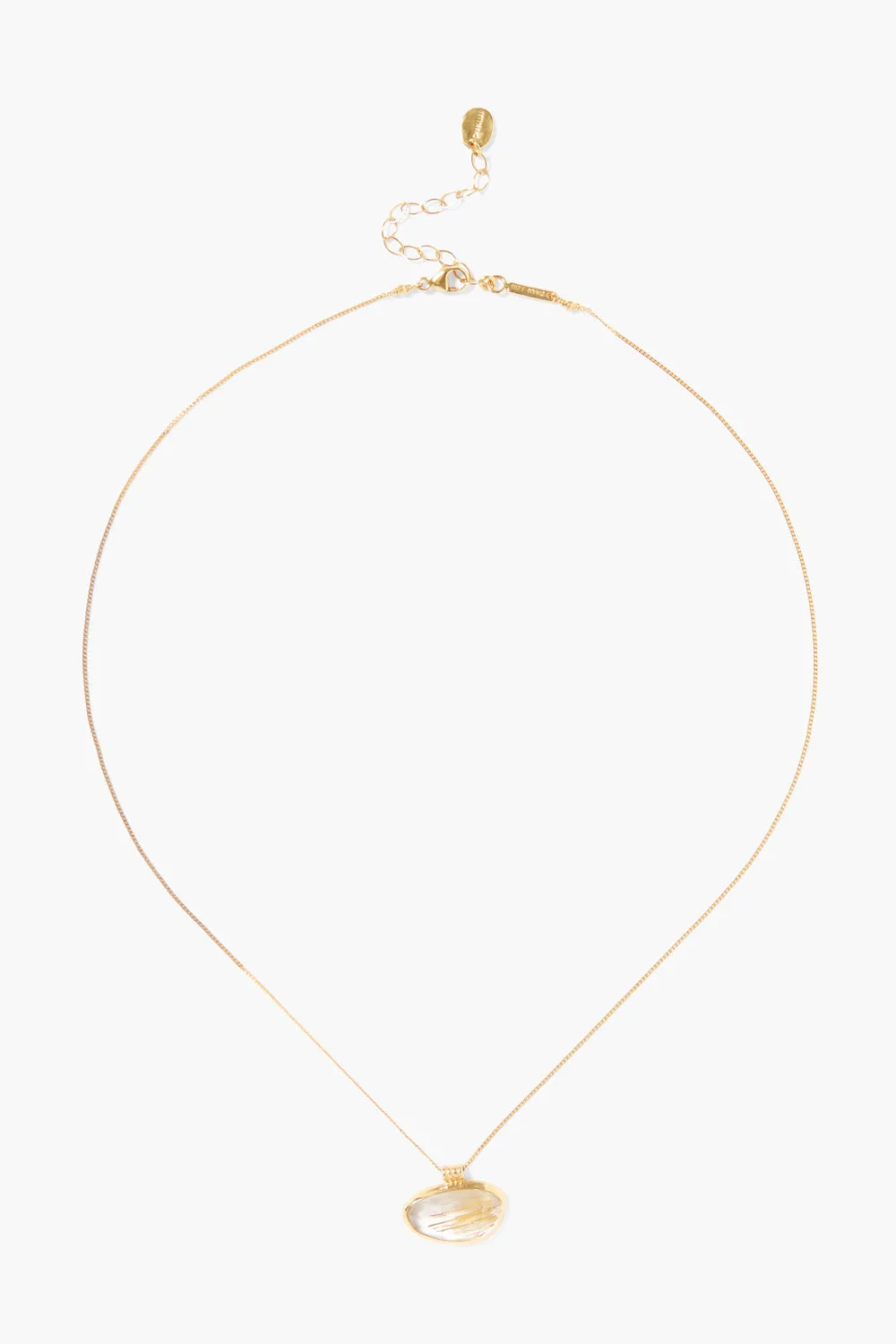 Delta Necklace Rutilated Quartz