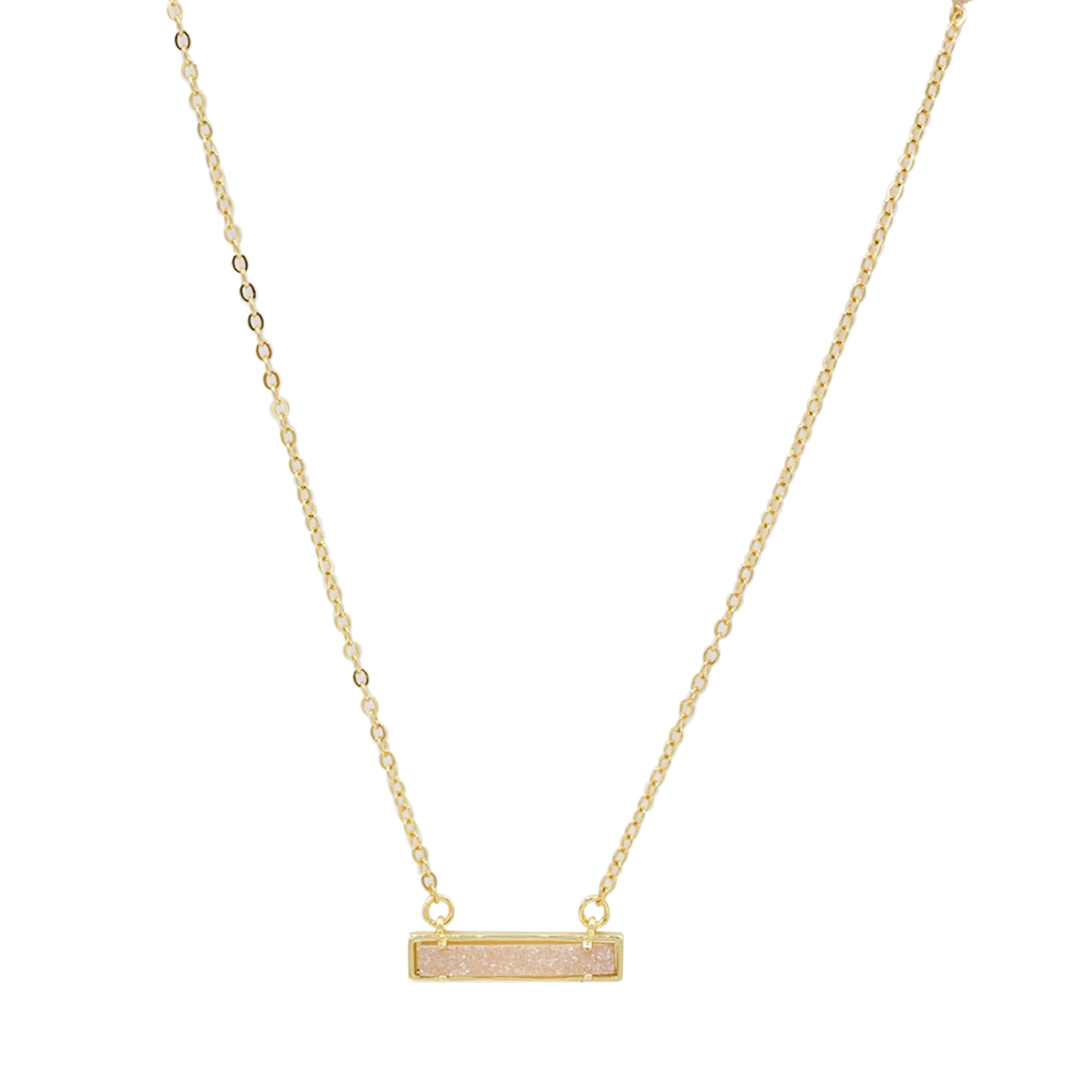 Druzy Bar Necklace