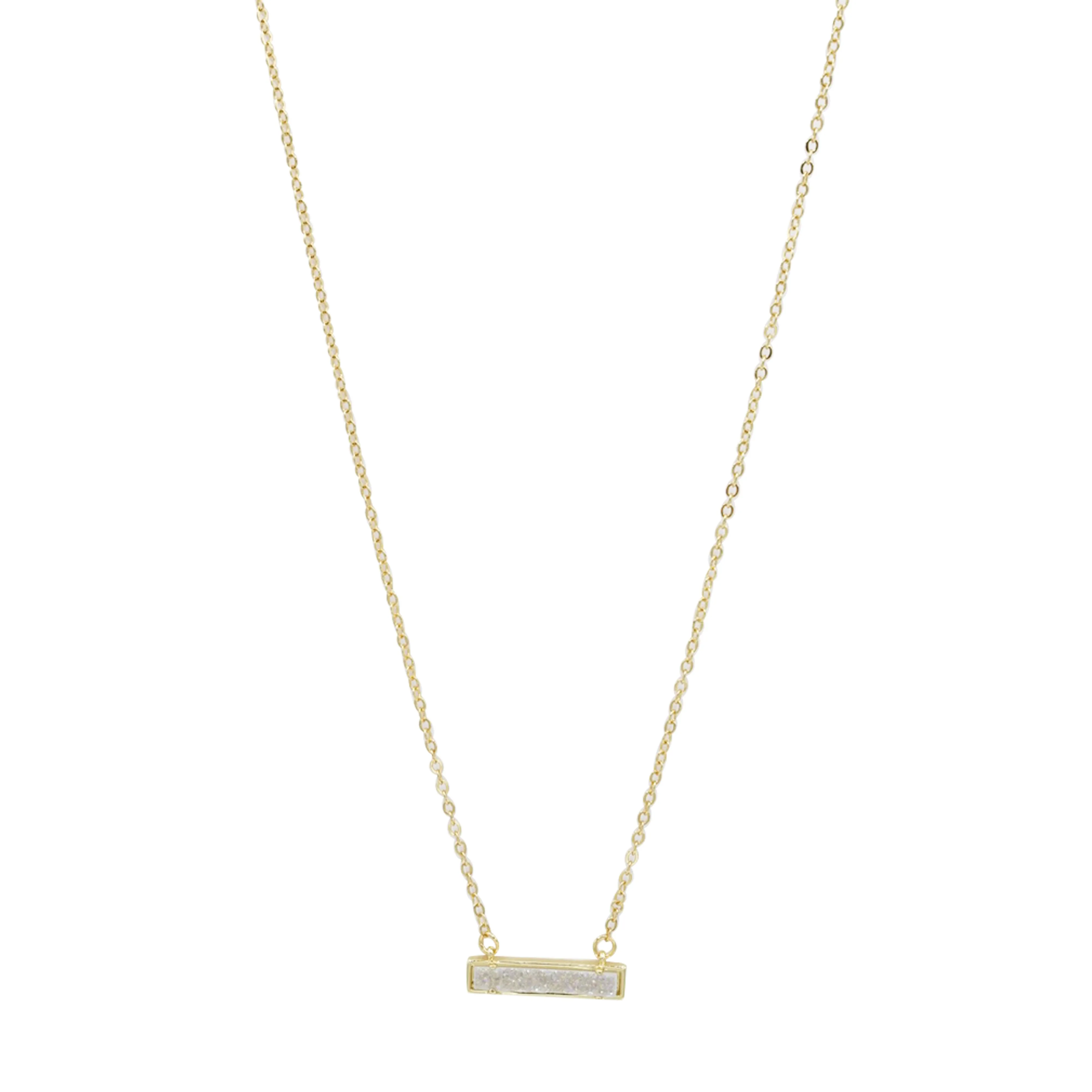 Druzy Bar Necklace