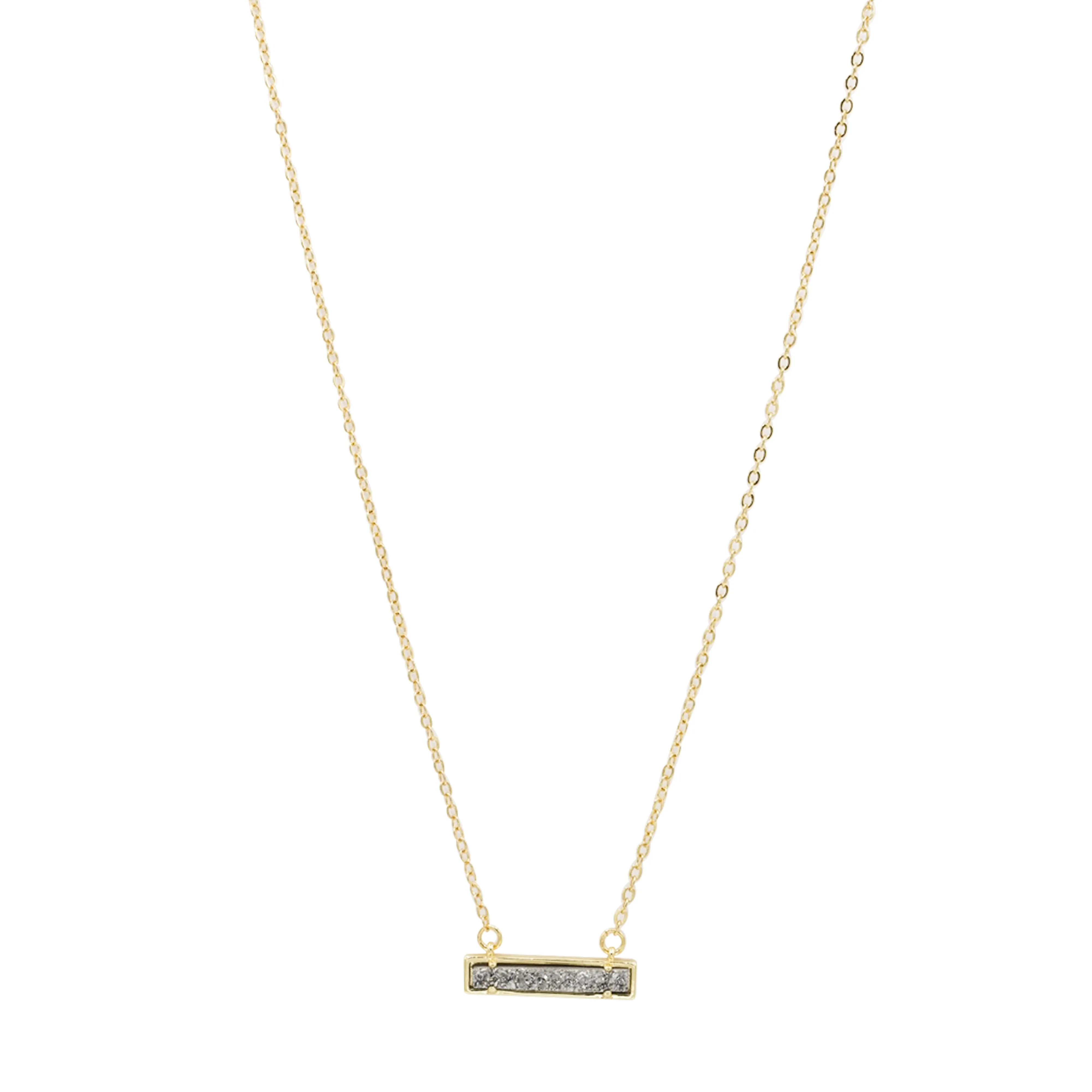 Druzy Bar Necklace