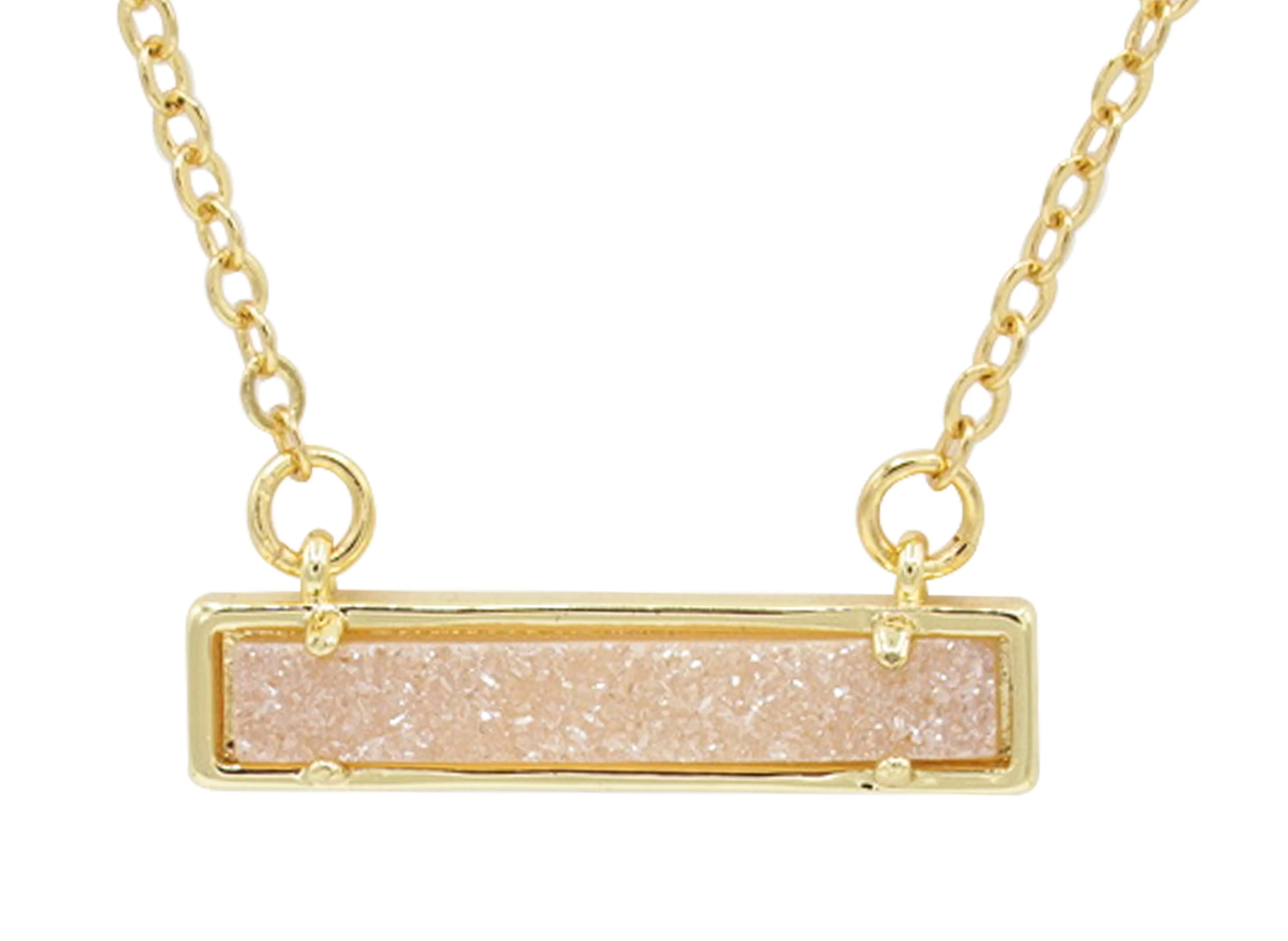Druzy Bar Necklace
