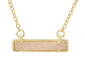 Druzy Bar Necklace