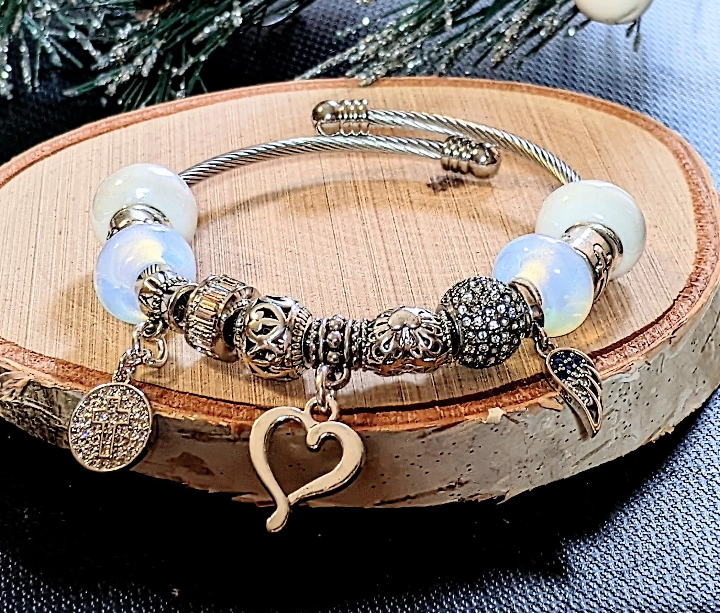 Easy Wrap Memorial Cuff Bracelet