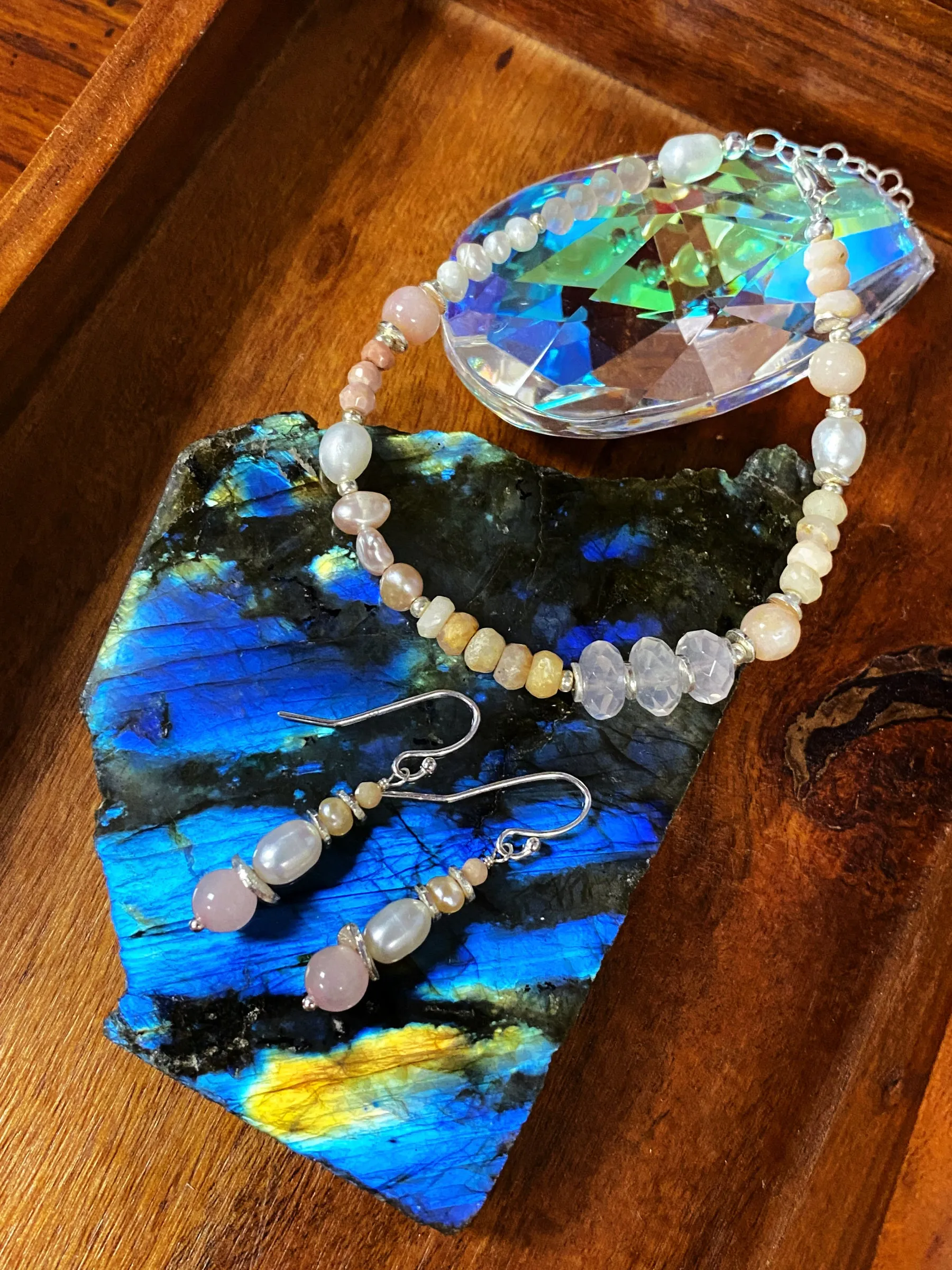 Embrace Beaded Gemstone Bracelet by Anne Vaughan