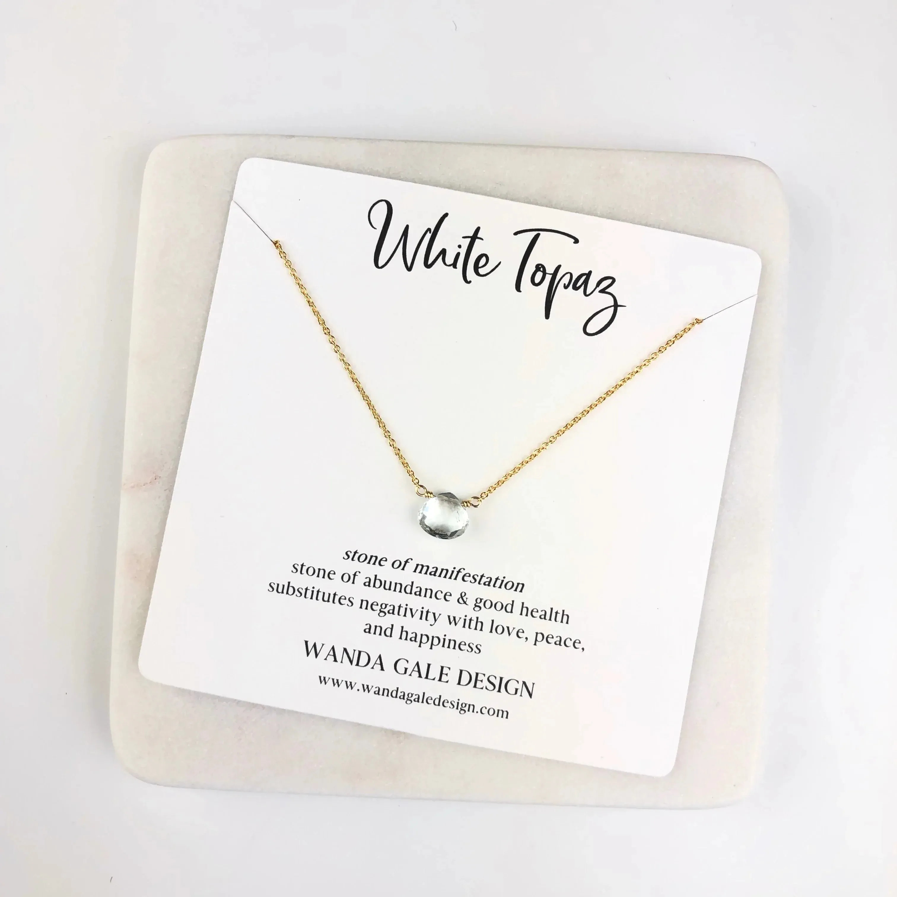 Energy stone necklace - Rose Quartz