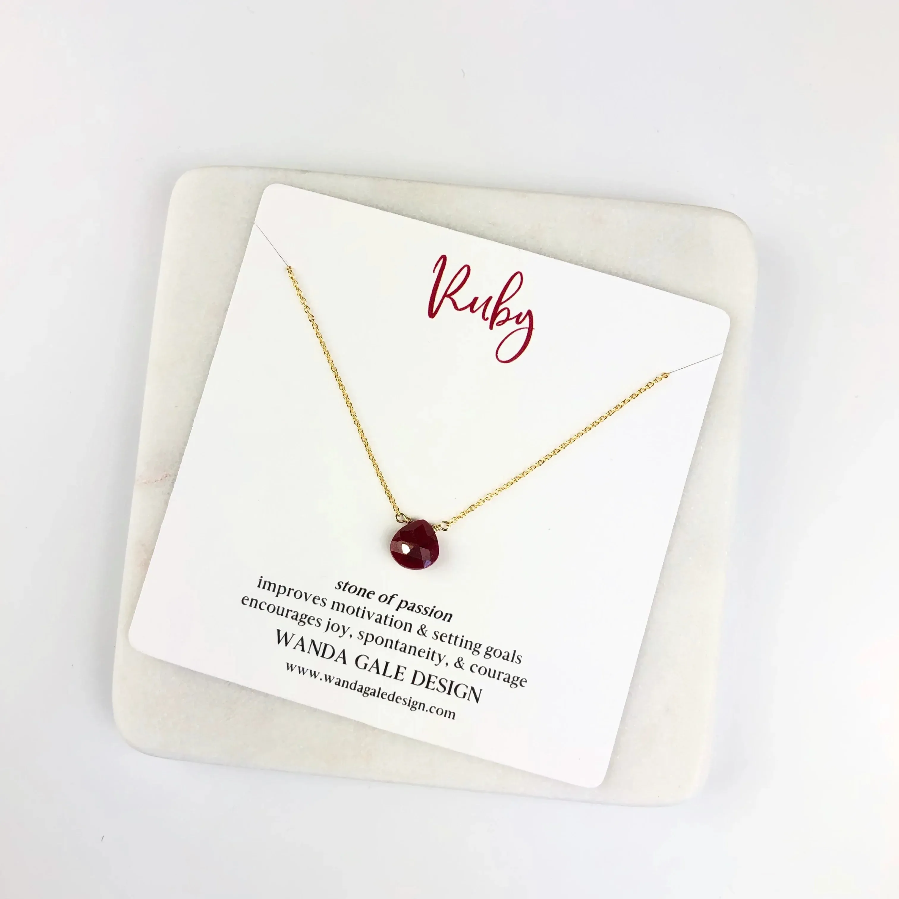 Energy stone necklace - Rose Quartz