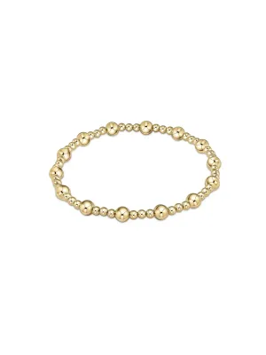 enewton Classic Sincerity Pattern Gold Bead Bracelet: 5mm