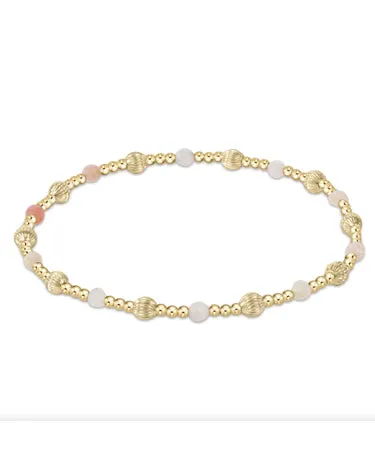 Enewton - Dignity Sincerity Pattern 4mm Bead Bracelet - Pink Opal