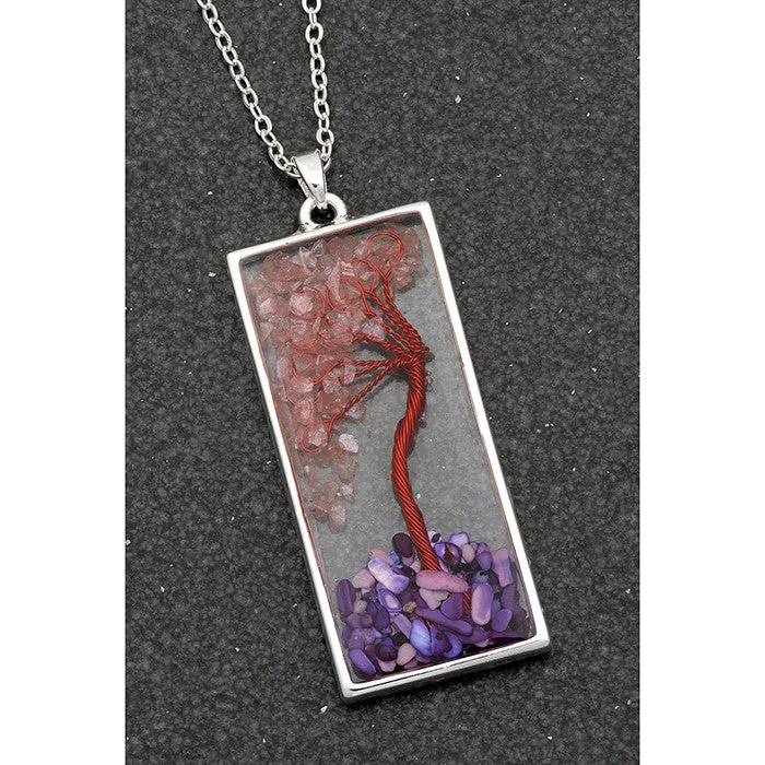 Equilibrium Tree Of Life Oblong Necklace