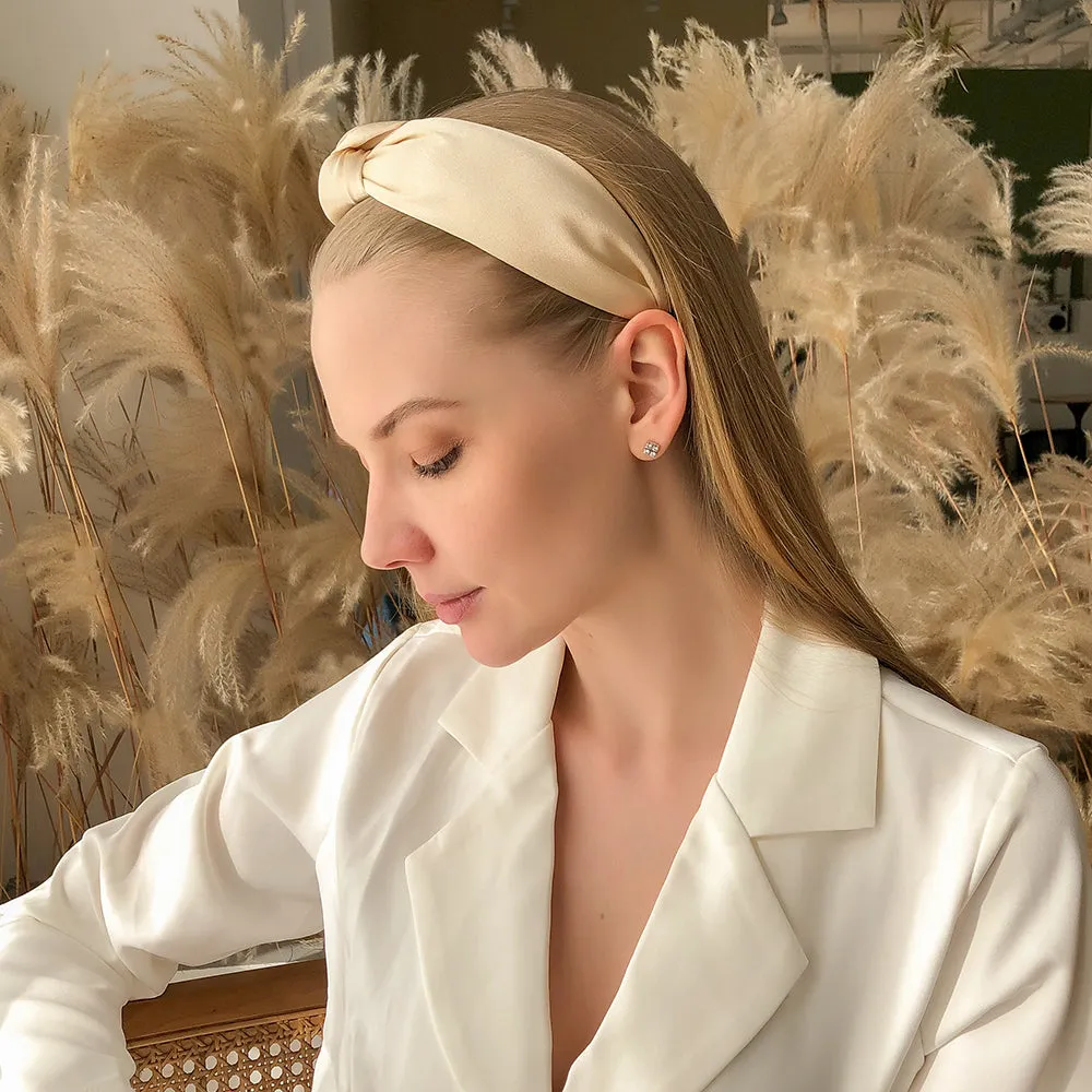 F3084 Satin Top Knot Headband