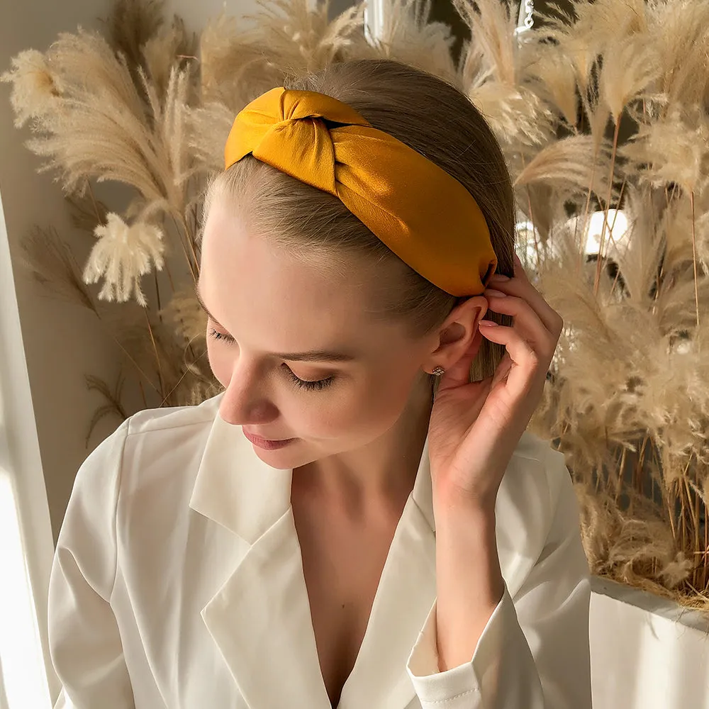 F3084 Satin Top Knot Headband