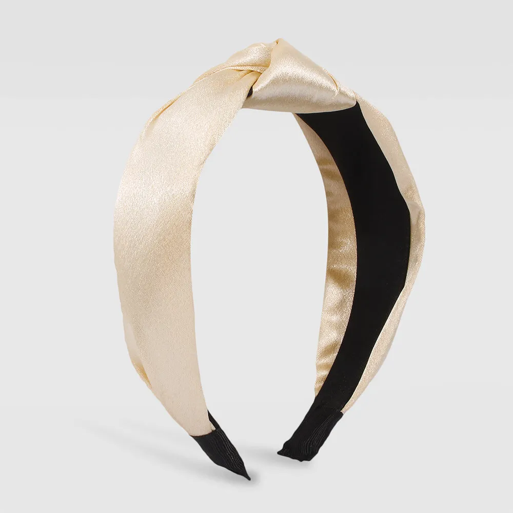 F3084 Satin Top Knot Headband