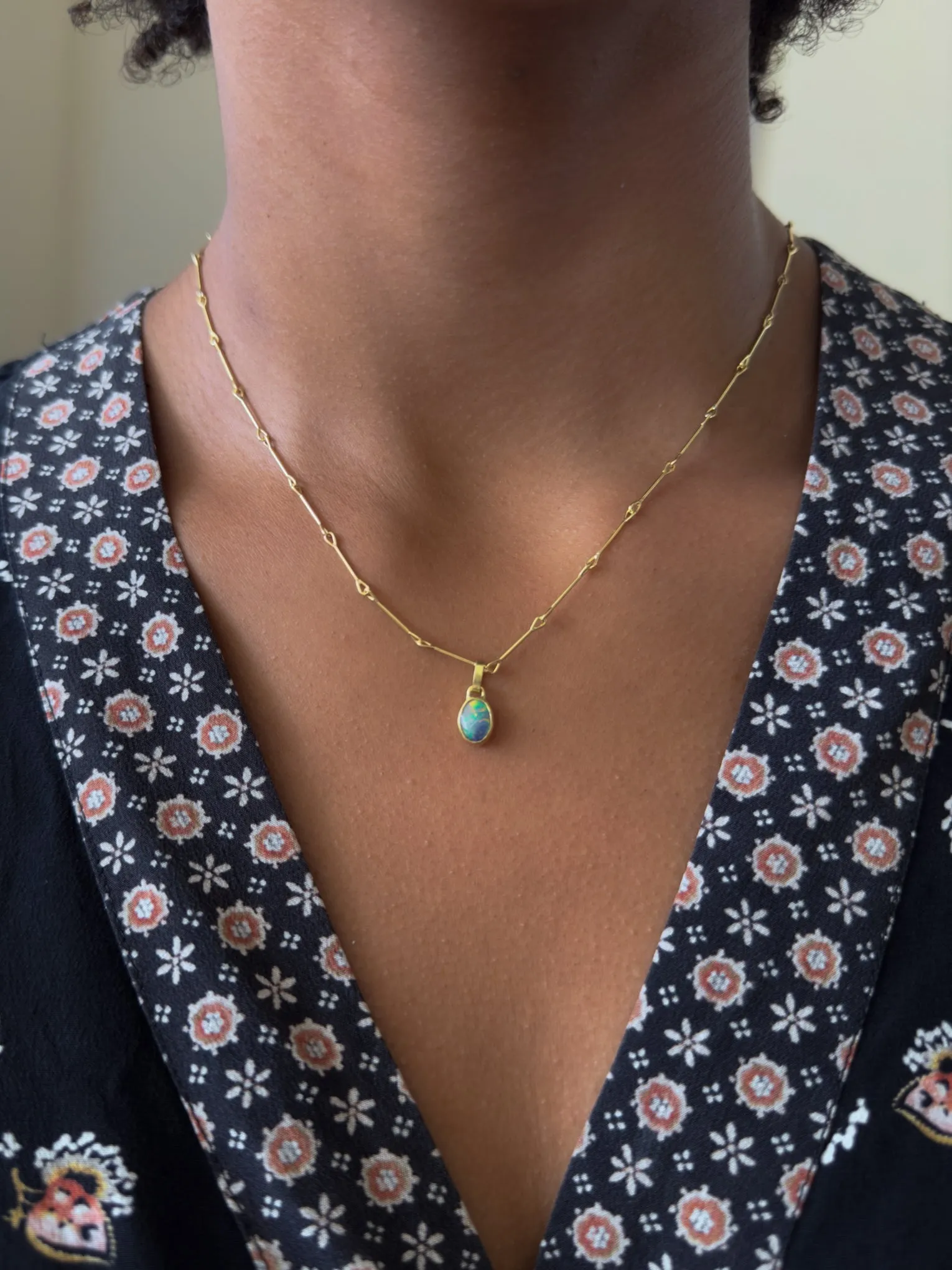 Fiery Opal Pendant