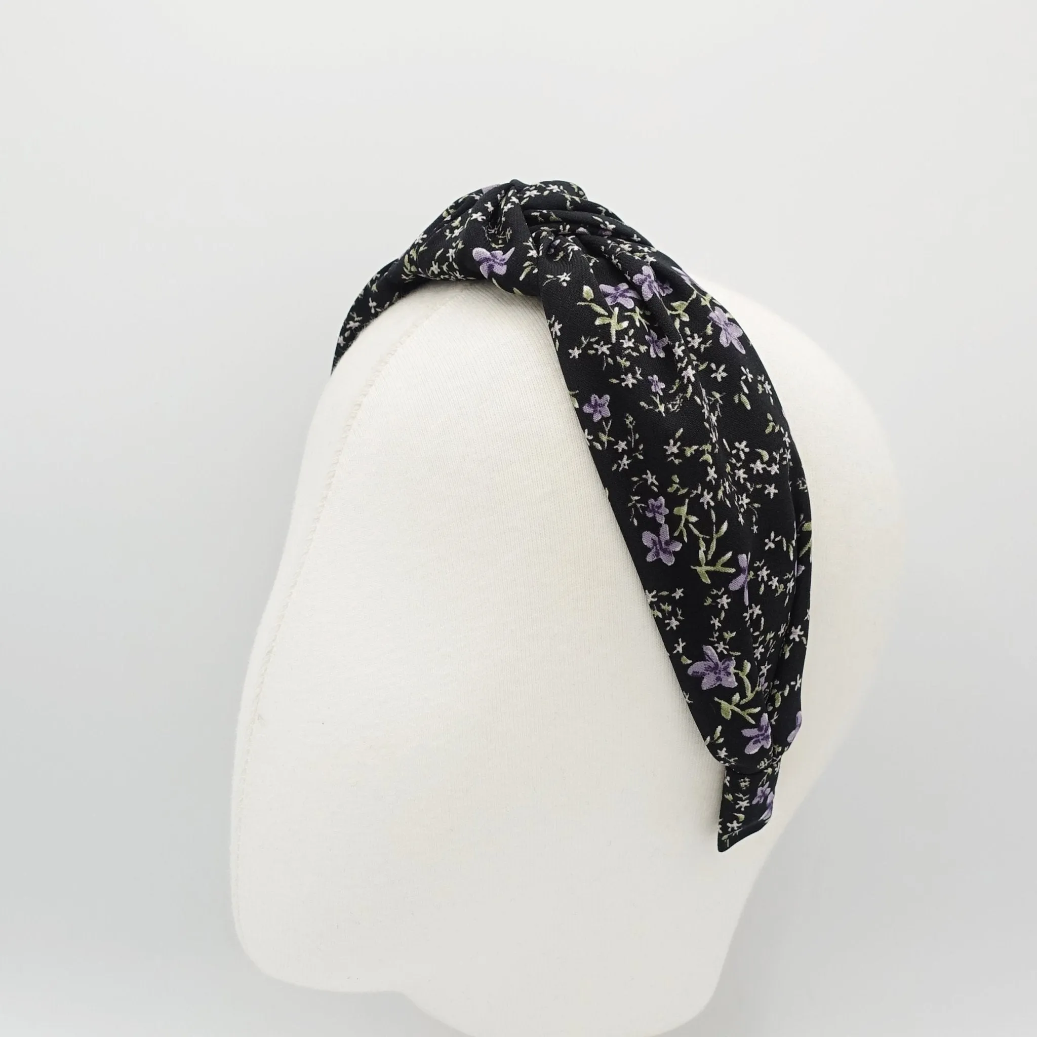 floral print knotted headband flower pattern hairband women hair accessory