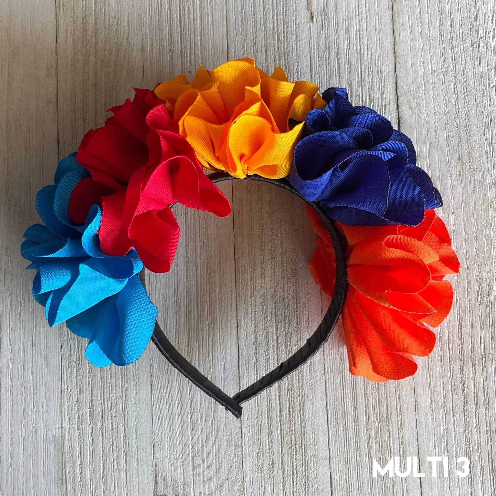 Floral Ribbon Headband - Adult