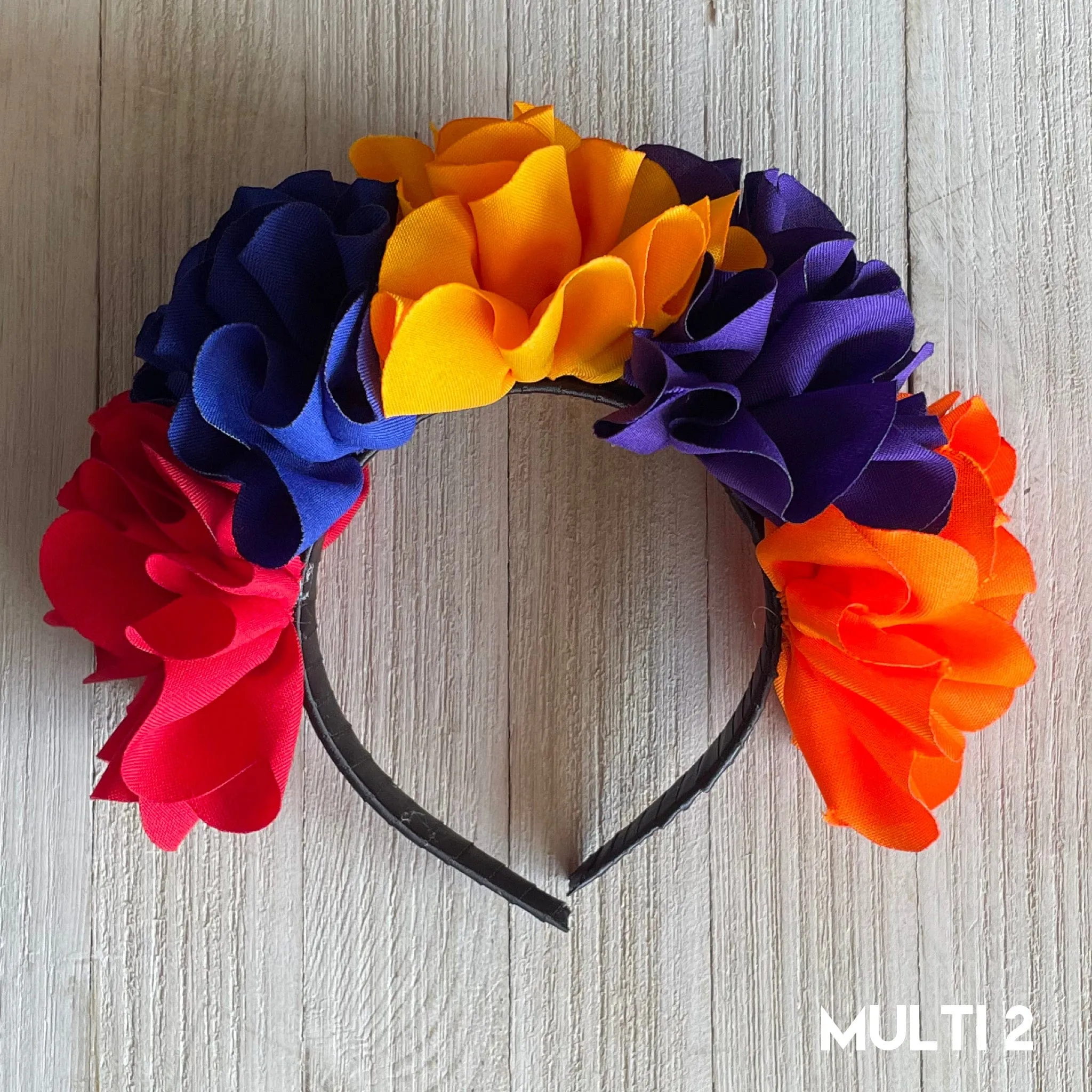 Floral Ribbon Headband - Adult