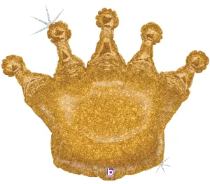 Foil Balloon Glittering Gold Crown   36inch