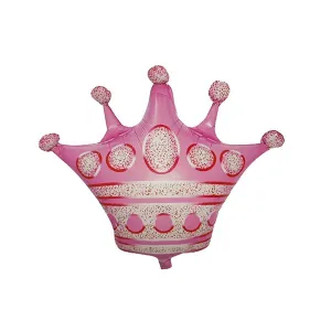 Foil Balloon Pink Crown 30inch