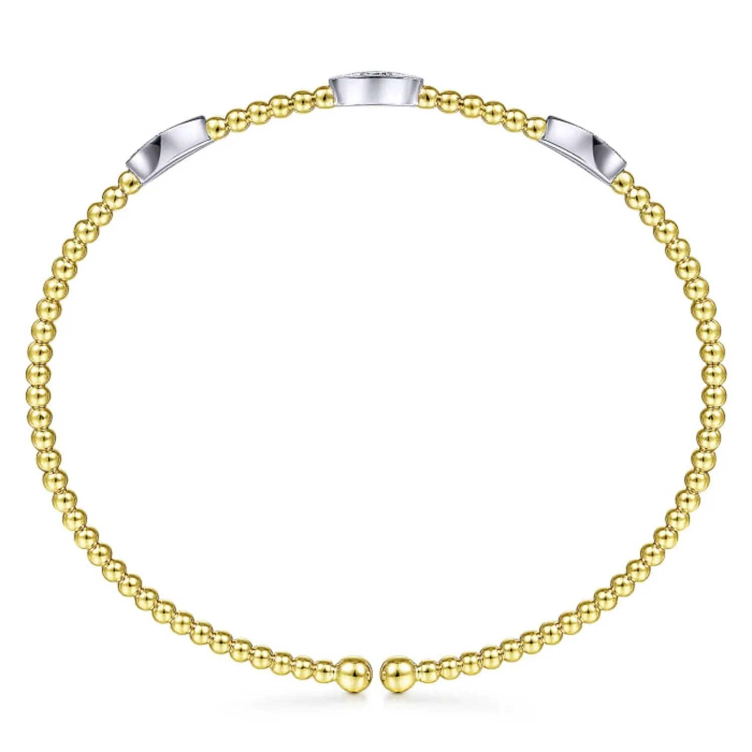 Gabriel & Co. Bujukan Diamond Marquise Stations Bangle Bracelet