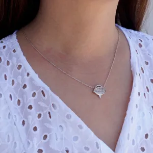 Gilalite Quartz Diamond Necklace