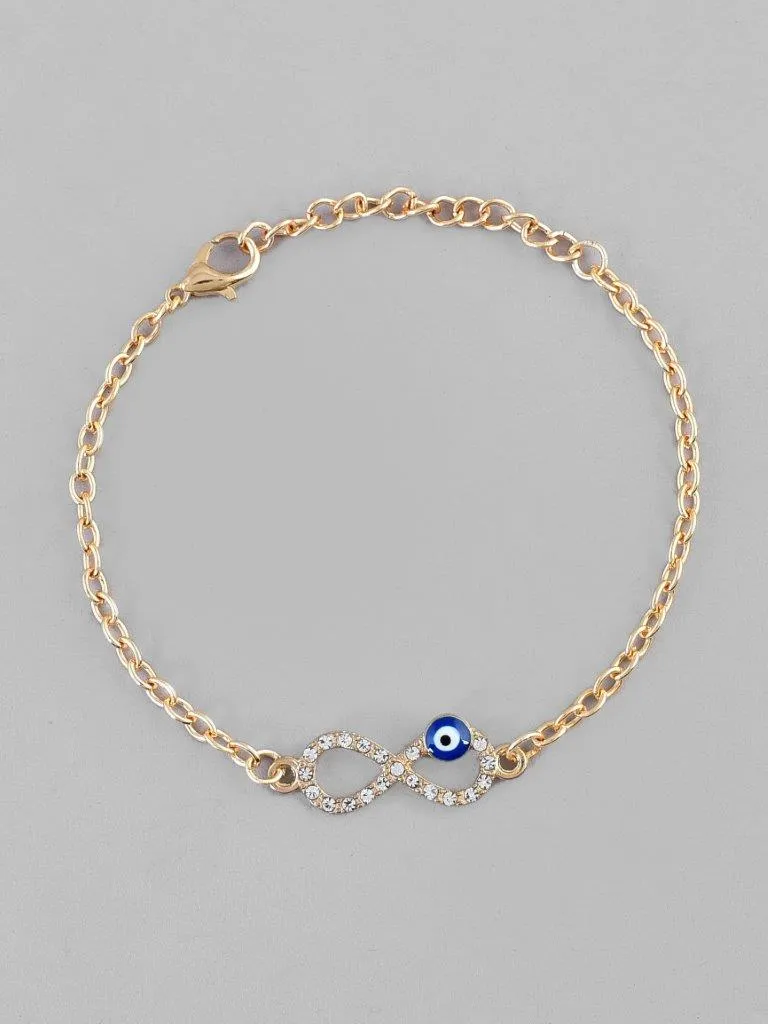 Gold Plated Evil Eye Charm Bracelet - Voj