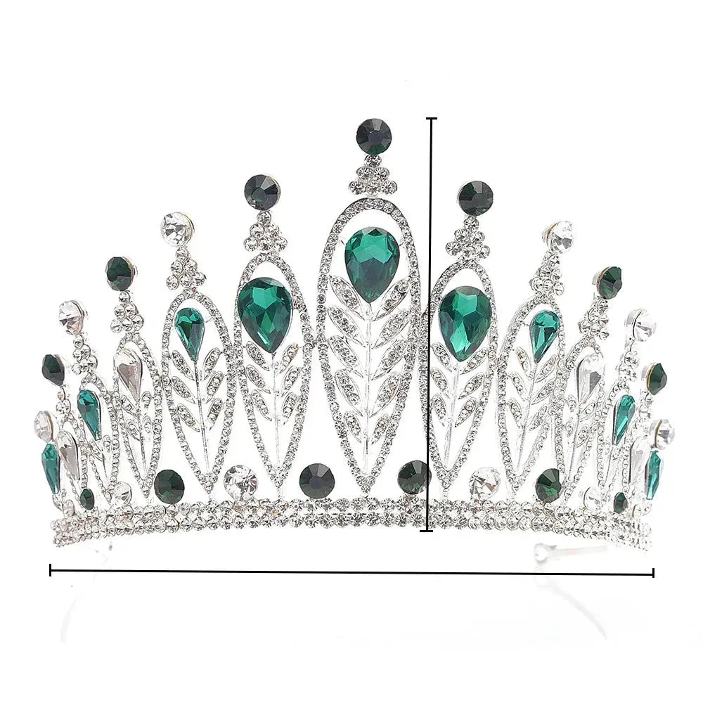 Gothic Crystal Royal Rhinestone  Tiara Crown Hair Accessories
