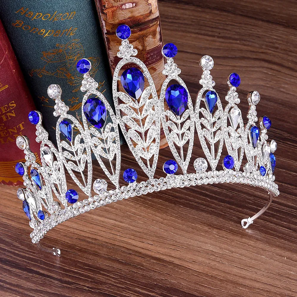 Gothic Crystal Royal Rhinestone  Tiara Crown Hair Accessories