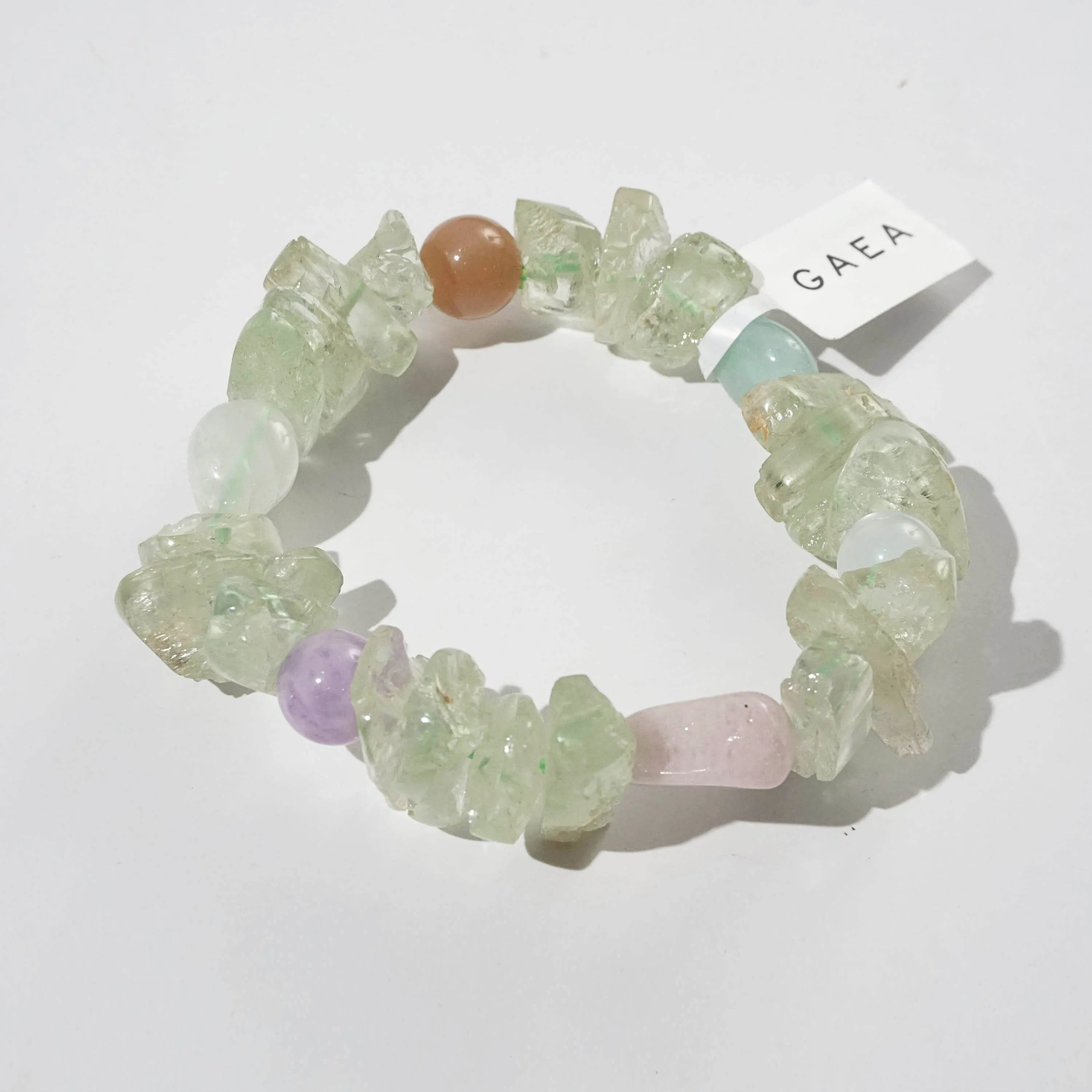 Hiddenite Nuggets with Amethyst, Moonstone, and Beryl
