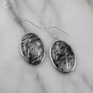 Inca, Tourmalinated Quartz Earrings