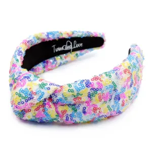 Iris Sequins Padded Knot Headband