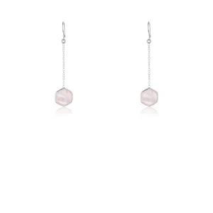Keiko, Rose Quartz Earrings