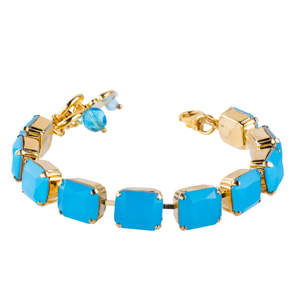 Large Everyday Emerald Bracelet in "Blue Quartz" *Custom*