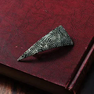 Large Geometric Pattern Triangle Barrette